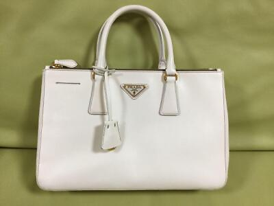 #ad Prada galleria Saffiano lux BN1293 handbag White Womens Authentic $719.15