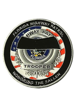 #ad Florida Highway Patrol Honoring the Fallen Challenge Coin State Trooper FHP FL $12.00