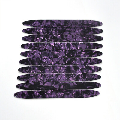 #ad 10Pcs Gauge 0.71mm Celluloid Strips Oud Pick Reeshe for Oud Qadim Pearl Purple $7.50