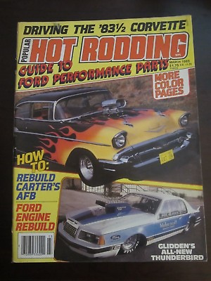 #ad Popular Hot Rodding Magazine March 1983 Ford Performance Parts No Label Q G SS $4.99