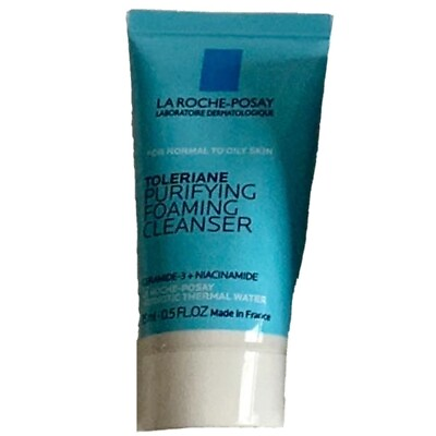 #ad La Roche Posay Toleriane Purifying Foaming Facial Cleanser Prebiotic 0.5oz 15mL $2.25
