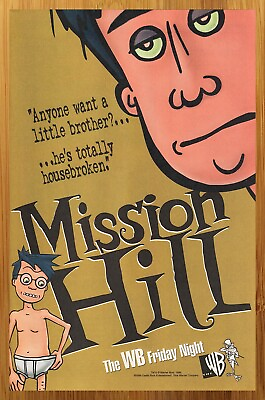 #ad 1999 Mission Hill TV Series Print Ad Poster Animated Comedy Show Promo Art 90s $14.99