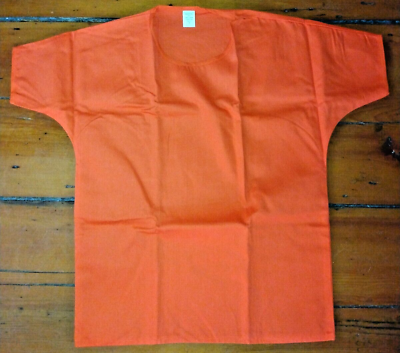#ad Maine Correctional Facility Orange Prison Inmate Shirt SMALL Halloween Costume $17.50