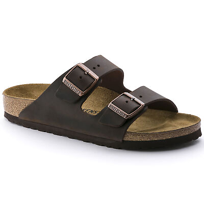 #ad Birkenstock Unisex Arizona Oiled Leather Sandals 0052531 Habana $105.59