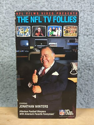 #ad Vintage VHS 1987 The NFL TV Follies Hosted By Jonathan Winters NFL Films Used $5.99