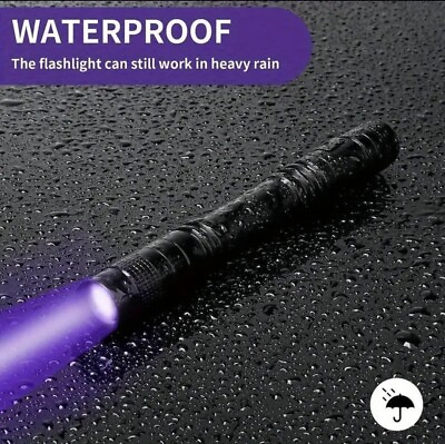#ad UltraBright UV 395nm Mini Pen Flashlight with Clip Waterproof Aluminum $9.49