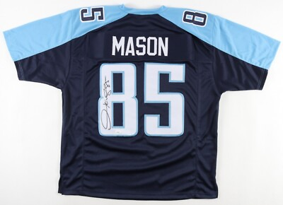#ad Derrick Mason Signed Tennessee Titans Custom Football Jersey w COA $71.40