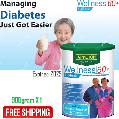 #ad Appeton Wellness 60 Diabetic Vanilla for Diabetics amp; Pre diabetics Senior 900g $90.00