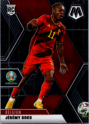 #ad Jeremy Doku 2021 Panini Mosaic UEFA EURO 2020 Rookie Card RC #11 Belgium $2.50