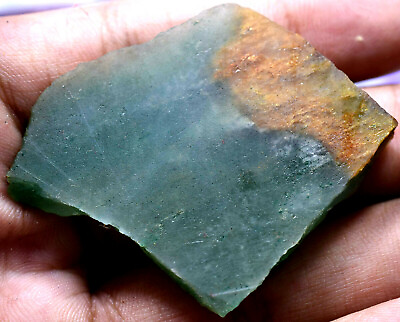 #ad Untreated 94.30 Ct Natural African Jade Jadeite Fantastic Green AAA Slab $14.44