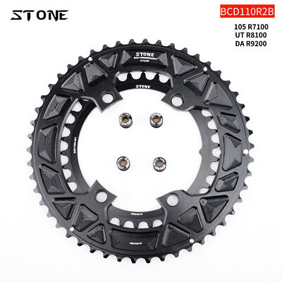 #ad Road Bike Double Chainring BCD110 for Shimano R7100 R8100 R9200 12 Speed Ring $89.69
