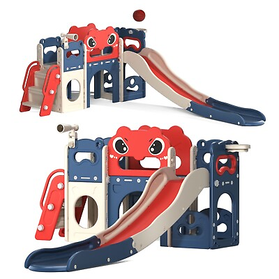 #ad Kids Slide Climber Playset Indoor Outdoor Freestanding Playground for Toddler $229.99