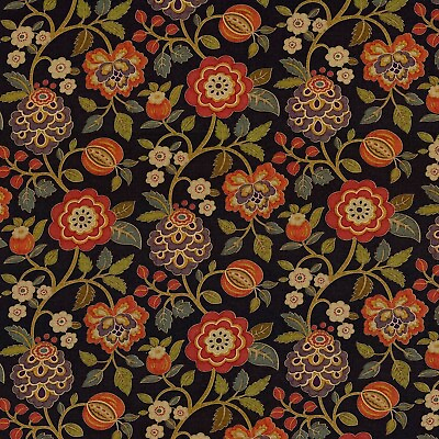 #ad Mill Creek Raymond Waites TANGEI Floral ONYX Drapery Upholstery Sewing Fabric $16.99