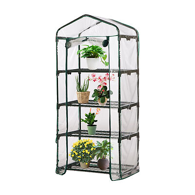 #ad Garden Green House Warm Mini Greenhouse Flower Plants Gardening Tier PVC Cover $34.37