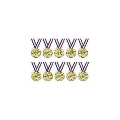 #ad Children Gold Winners Plastic Winner Medals Game Toys Prizes Awards Kids Party GBP 28.66