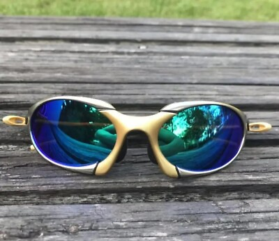 #ad X Metal Juliet Cyclops V2 Sunglasses UV400 Ruby Polarized Glass Titanium Goggles $30.97