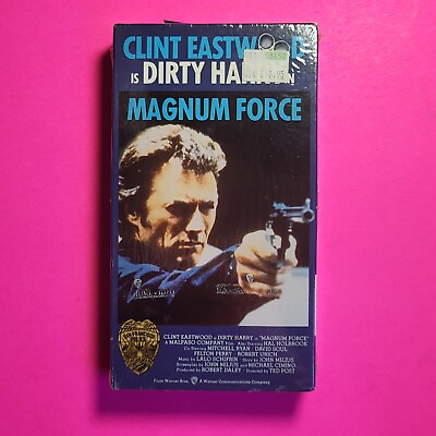 #ad Dirty Harry in Magnum Force VHS New Sealed Clint Eastwood Watermark on front 87 $21.99
