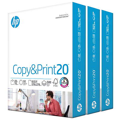 #ad #ad Printer Paper Copy amp; Print 20lb 8.5x11 3 Ream 1500 Sheets $18.58
