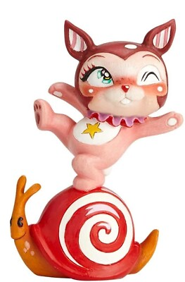 #ad Enesco World of Miss Mindy Love Bunny Balancing on Snail Figurine 4.2 Inch $19.99