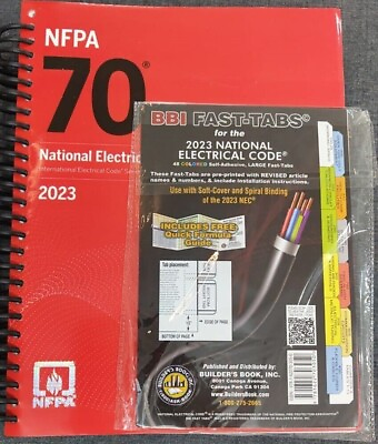 #ad NFPA 70 NEC National Electrical Code 2023 SPIRAL BBI Fast Tabs 2023 $36.45