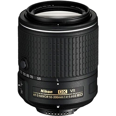 #ad Open Box Nikon AF S DX NIKKOR 55 200mm f 4 5.6G ED VR II Telephoto Zoom Lens $115.00
