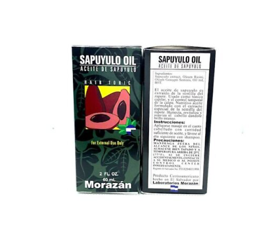 #ad Morazan Sapuyulo Oil Aceite De Sapuyulo Hair Tonic 2 on 60 ml $11.00