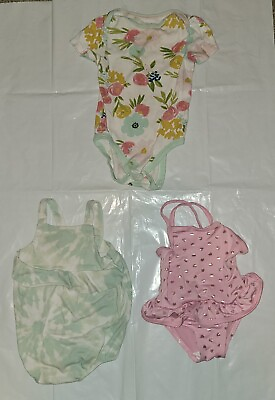 #ad Set Of 3 Baby One Piece Jumpsuits 12M $12.99