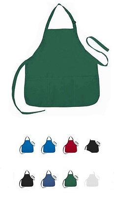 #ad 3 Pocket Apron Commerical Restuarant Home Residential Bib Spun Great for Gifts $11.98