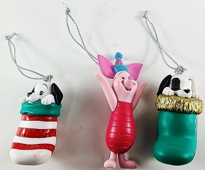 #ad Disney Piglet amp; Dalmatians Mascot Christmas Ornament Happy Kuji without Base $18.90