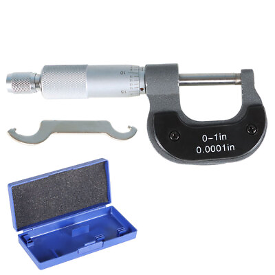 #ad 0 1quot; 0.0001quot; Outside Micrometer Premium Precision Carbide Tips Machinist Tool $14.45