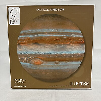 #ad Celestial Jigsaw Puzzle Jupiter 1000 Piece Circular Expert Puzzle 1.7 ft Wide $17.94