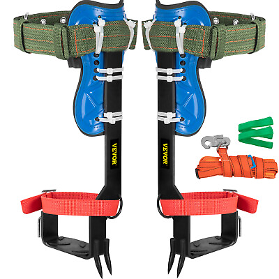 #ad VEVOR 2 Gears Tree Climbing Spike Set 4 in 1 Alloy Adjustable Pole Safety Belt $45.59