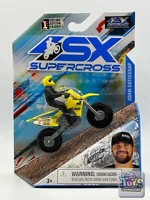 #ad SX Supercross # 722 Adam Enticknap 1:24 Scale Die Cast Motorcycle $9.99