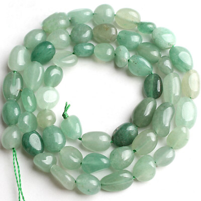 #ad 2Strand 6 8mm Natural Irregular Aventurine Jades Beads Loose Stone 15.5#x27;#x27; 9SS $9.35