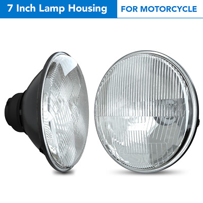 #ad For 1990 2020 Motorcycle Fat Boy 7quot; Round HEADLIGHT Sealed Beam Glass Housing $61.35