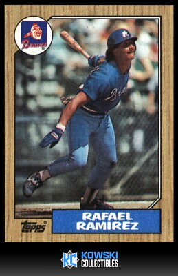 #ad 1987 Topps #76 Rafael Ramirez Atlanta Braves EX MT $1.39