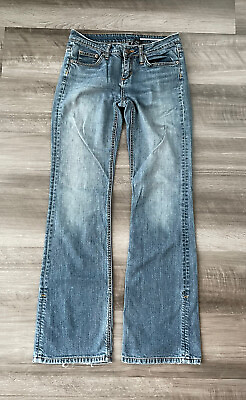 #ad Buffalo David Bitton Boot Cut Jeans Soft Size 27 Mega X Medium Wash $26.48