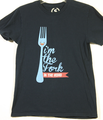 #ad Teepublic Shirt Size S Adult Navy Blue Im the Fork in the Road $7.50