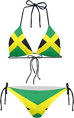 #ad Women#x27;s High Waist Halter Bikini Set Two Piece Swimsuits String Triangle Bikini $33.60