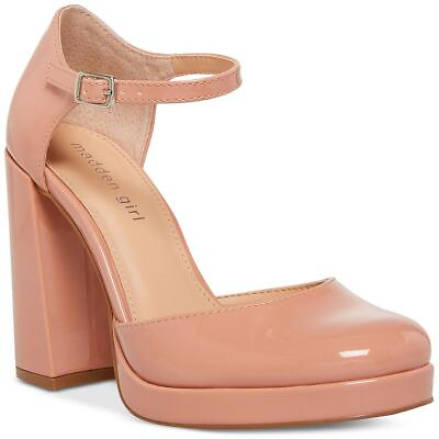 #ad Madden Girl Womens Unaa Block Heel Ankle Strap Block Heels Shoes BHFO 5176 $10.99