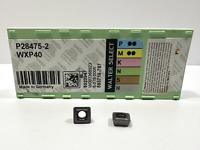 #ad WALTER P28475 2 New Carbide Inserts 5020947 Grade WXP40 8pcs $54.95