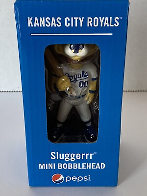 #ad Kansas City Royals Sluggerrr 2019 Mascot Pepsi Promo Mini Bobblehead In Box $59.98
