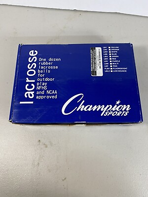 #ad Champion Sports 9 Lacrosse Balls In Box $24.00