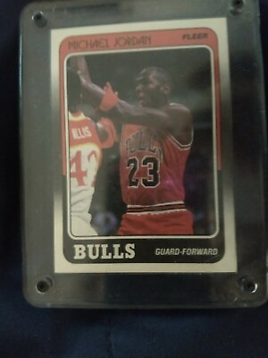 #ad 1988 1989 Fleer Michael Jordan Chicago Bulls #17 Basketball Card $999.00