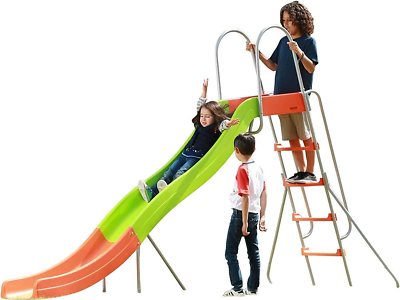 #ad Outdoor Play Set Kids Slide: 10 Ft Freestanding Climber Swingsets Playground J $646.99