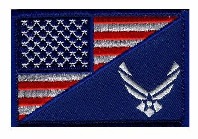 #ad USA Flag Air Force Patch Iron on Sew on UA3 $6.99