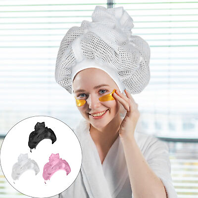 #ad Net Plopping Cap For Drying Curly Hair Adjustable Net Plopping Bonnet $11.59