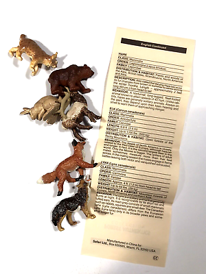 #ad NIB Safari Limited 6 Forest Animals Hand Painted Figures Home or School Projects $12.50