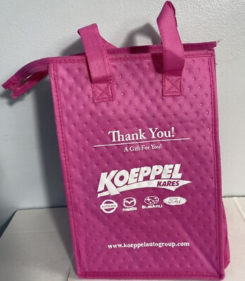 #ad Bag Makers Insulated Bag Koeppel Kares logo Pink $9.99
