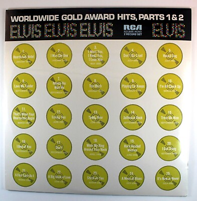 #ad Elvis Presley WORLDWIDE GOLD AWARD HITS Parts 1amp;2 SEALED Vinyl Record R213690 $40.00